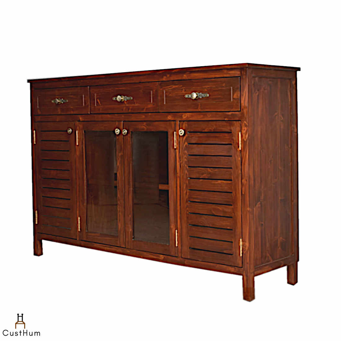 Solid Wood Sideboards and Crockery Online in Bangalore CustHum