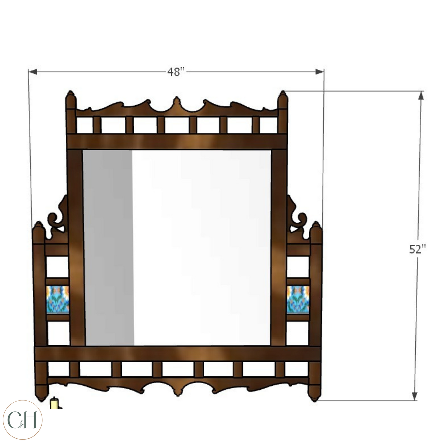 Fidaa - Handcrafted Ornamental Wooden Jharokha Mirror