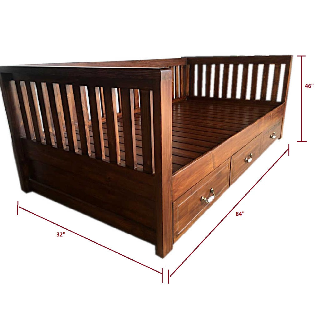 Ashoka - Day Bed with Storage - CustHum