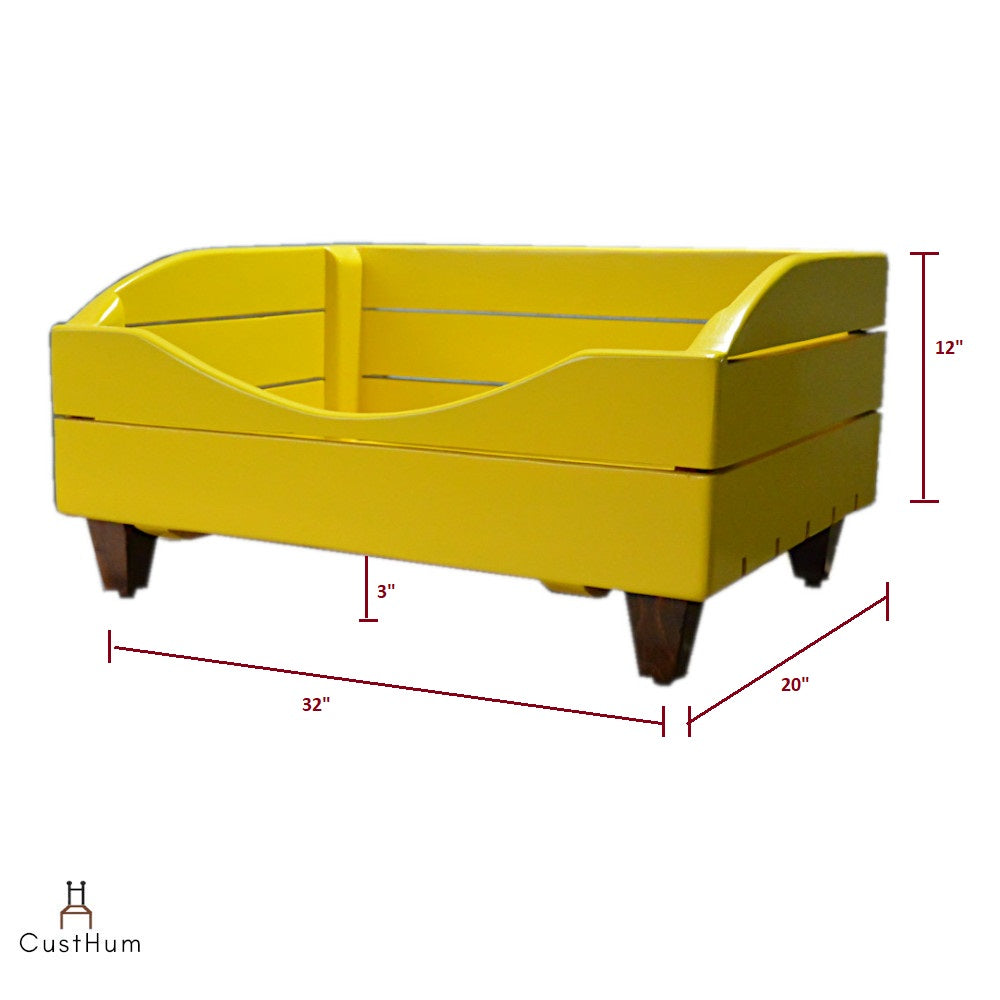 Balto - Solid Wood Dog Bed - CustHum