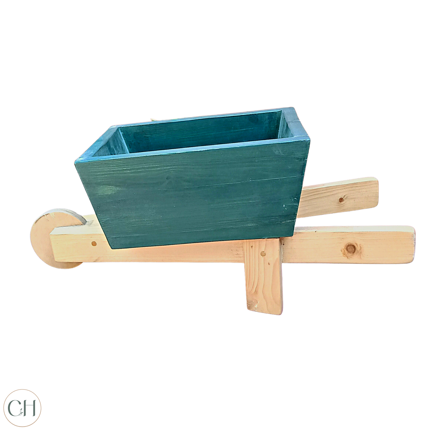 Barry - Small Wheelbarrow-shaped Wooden Planter - CustHum