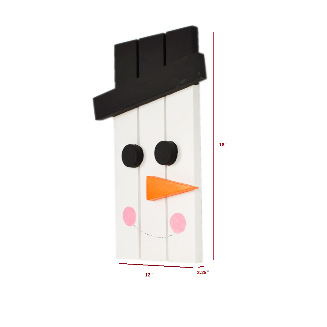 Frosty – Colorful Wooden Snowman - CustHum