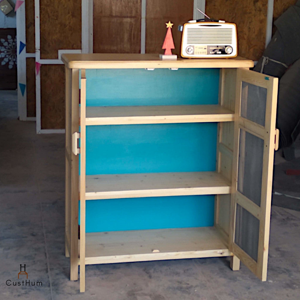 CustHum-Granny's Larder-kitchen cabinet with wire mesh doors-customer photo