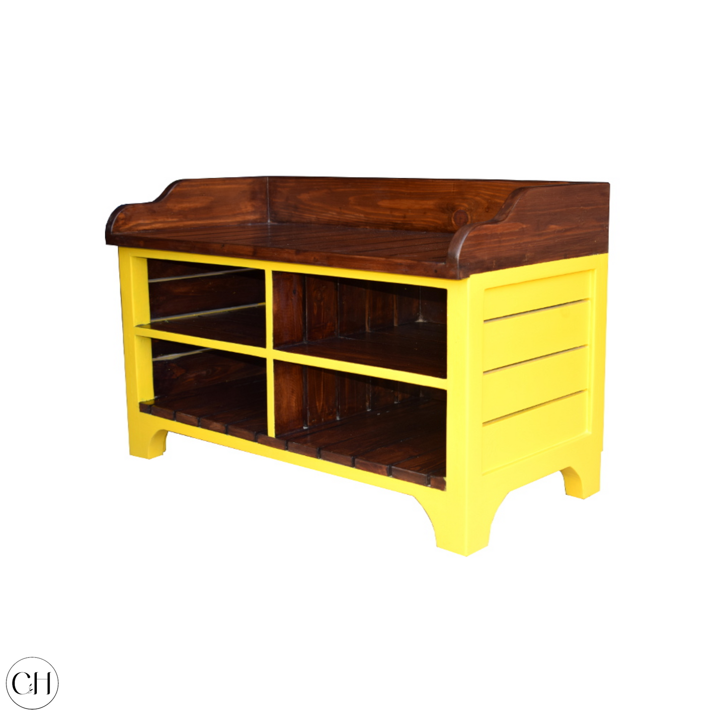 Remy - Compact Open Shoe Rack with Seat - CustHum