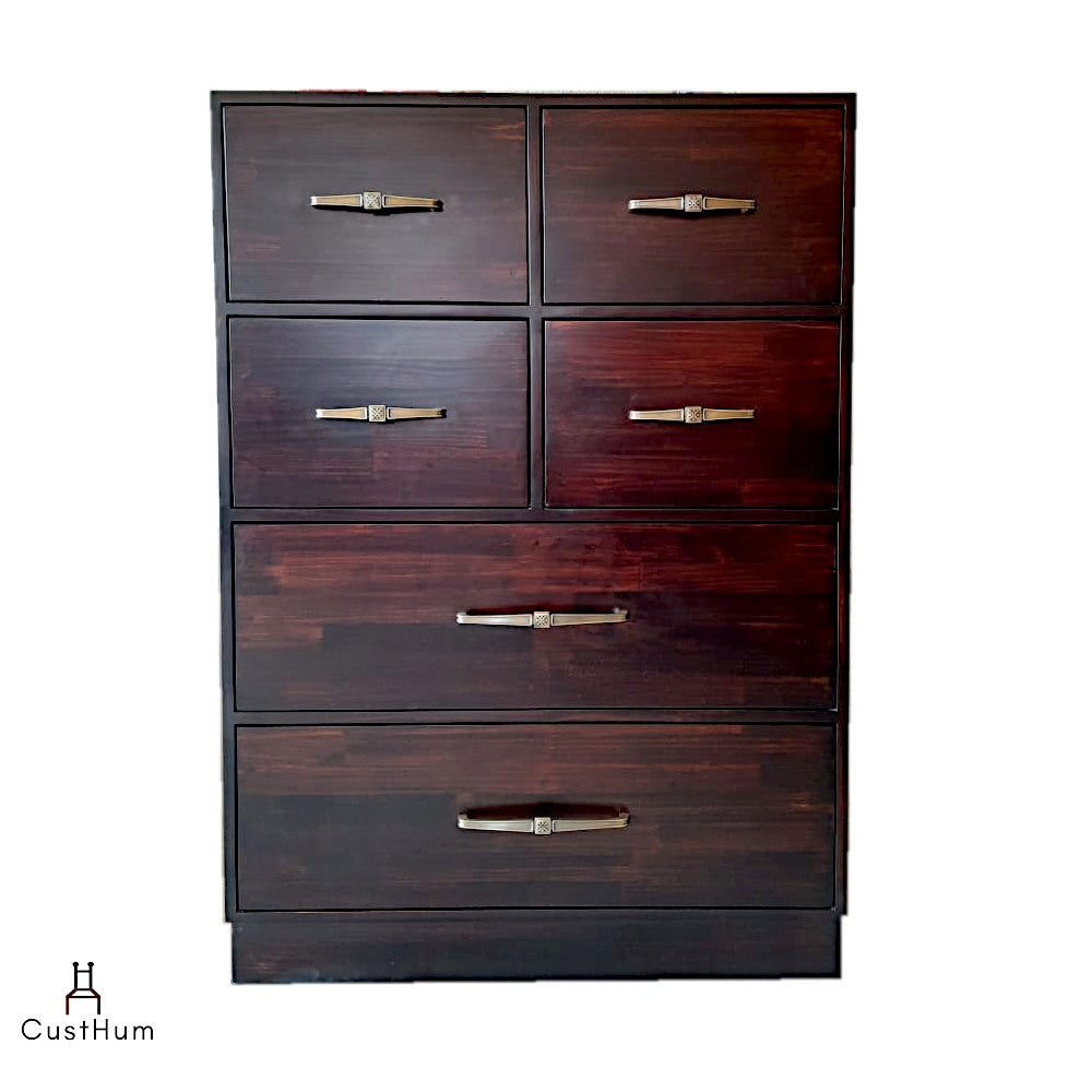 Vismay - Solid Wood Chest of Drawers - CustHum