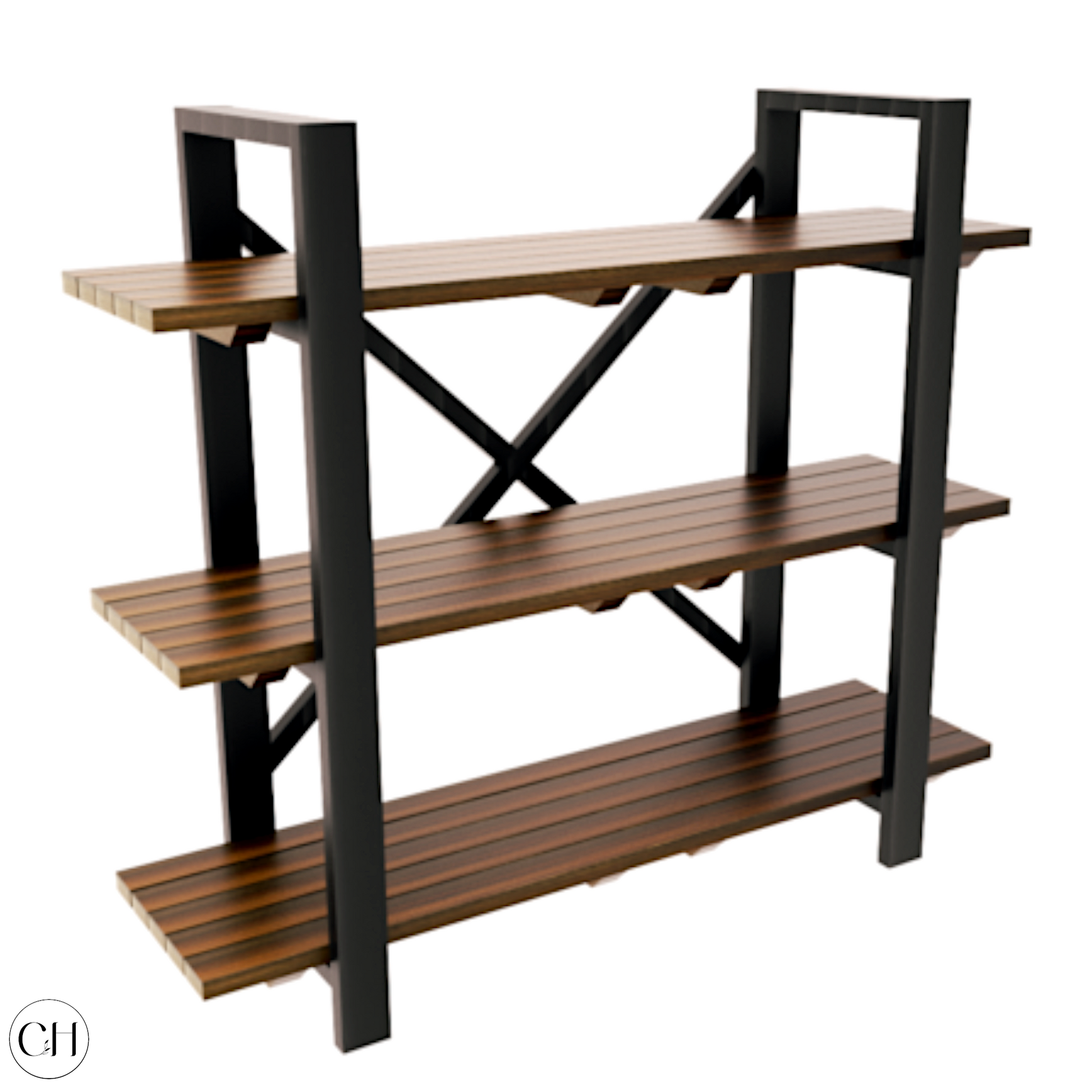 Stoker - Rustic Etagere Shelf - CustHum