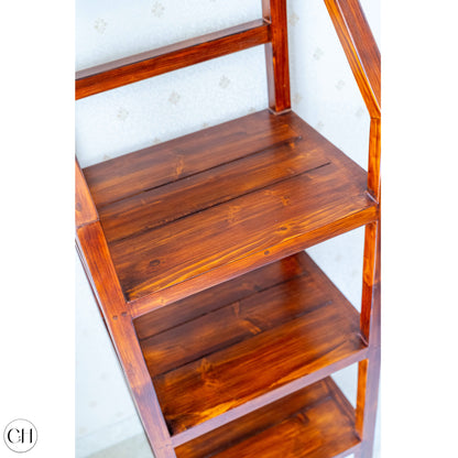 Zeenat - Tiered Wooden Etagere Ladder Shelf