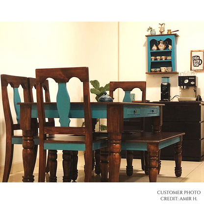 Afreen - 6-Seater Solid Wood Dining Set - CustHum