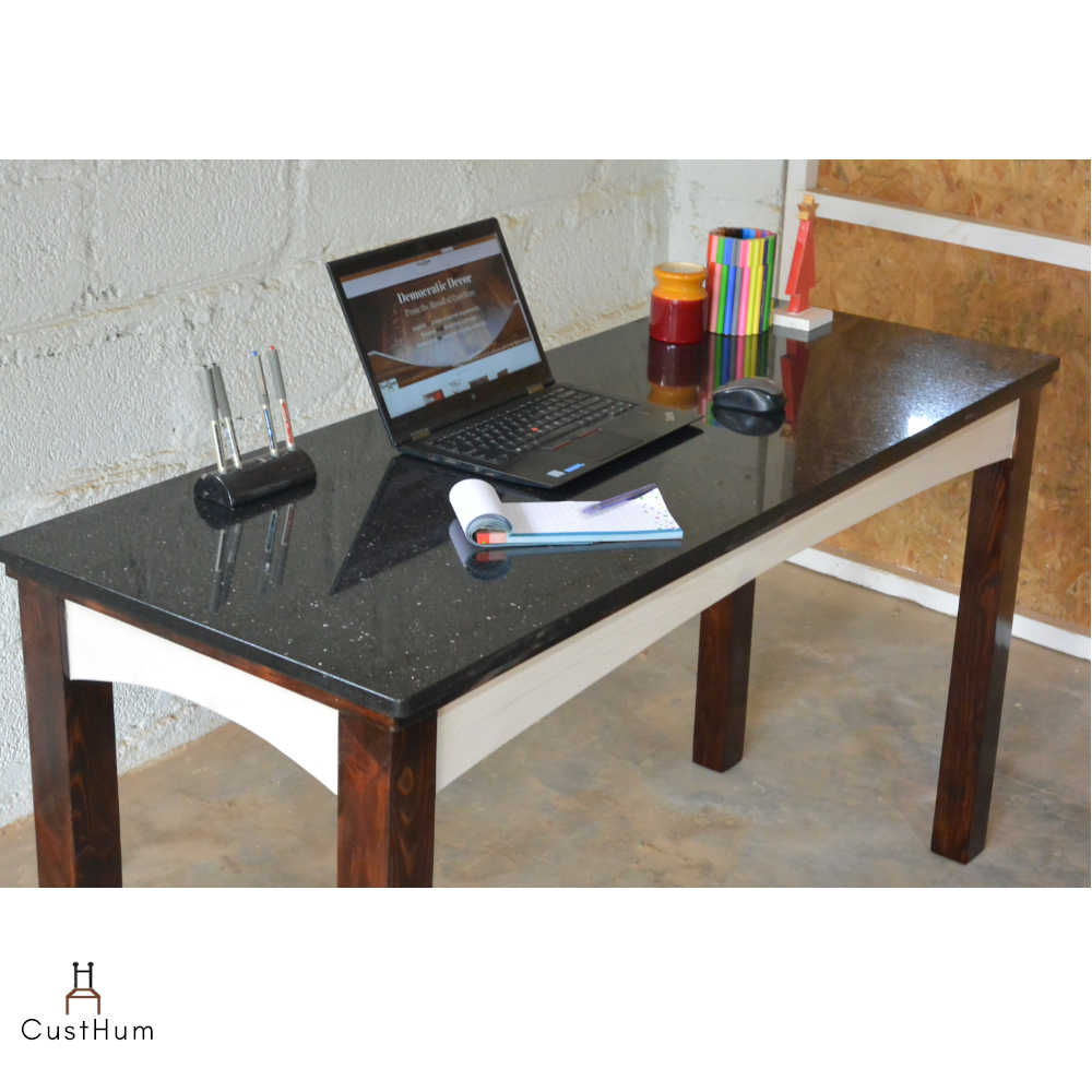 Amrita - Versatile Work Table with Granite Top - CustHum