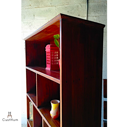 CustHum-Anansi-tall open bookshelf-top view
