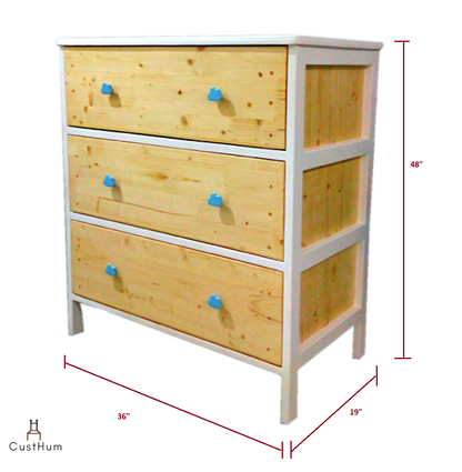 CustHum-Arendelle-chest of drawers with cloud shaped handles-dimensions