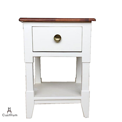 CustHum-Daisy-Two tone solid wood bedside lamp table-03