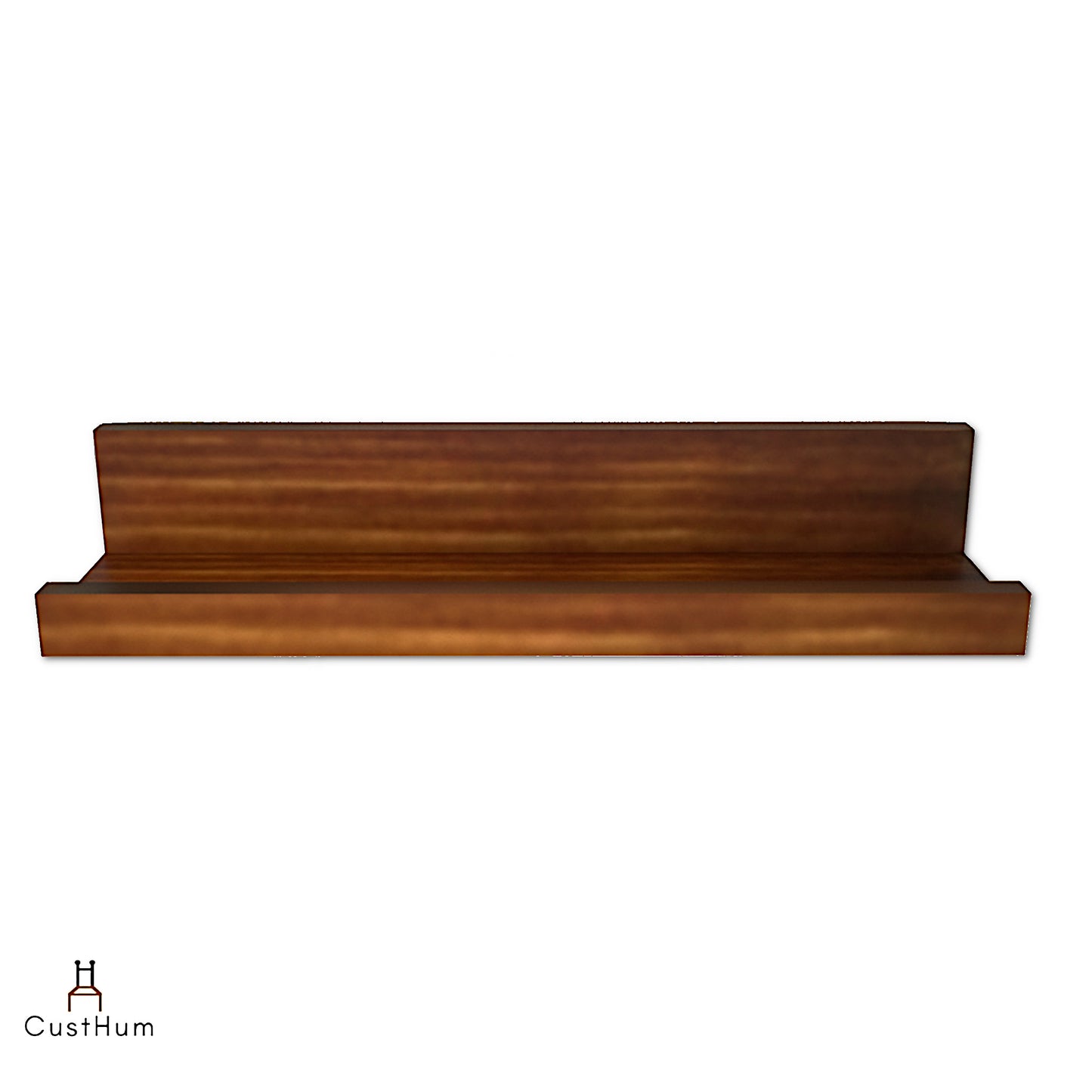 CustHum-Ledge-minimalistic wooden shelf-front