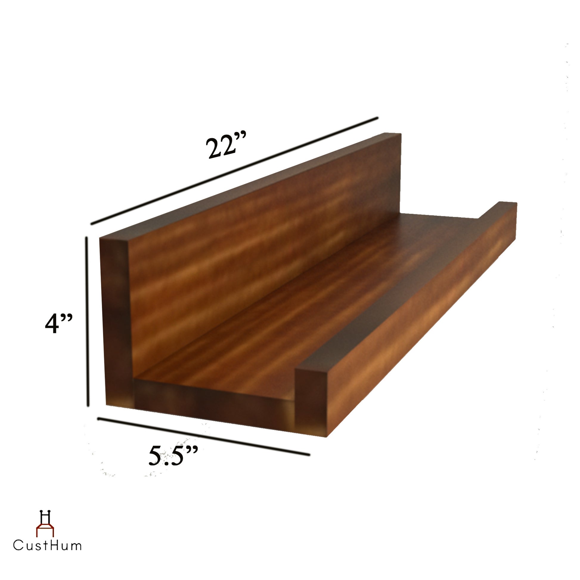 CustHum-Ledge-minimalistic wooden shelf-dimensions
