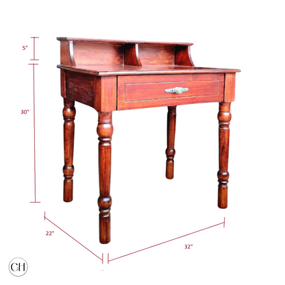 CustHum-Mira-vintage style writing desk (dimensions)