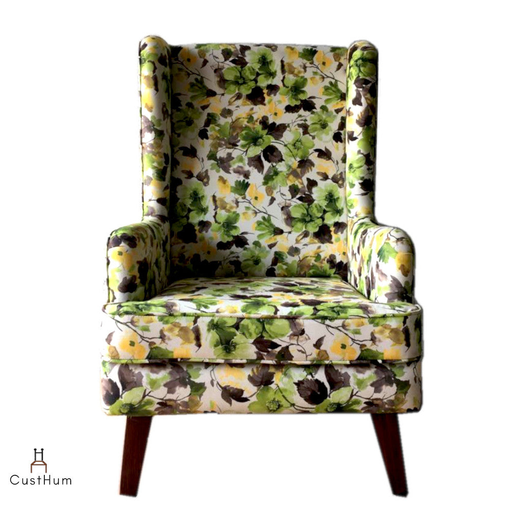CustHum-Mirkwood-upholstered solid wood wing chair-01