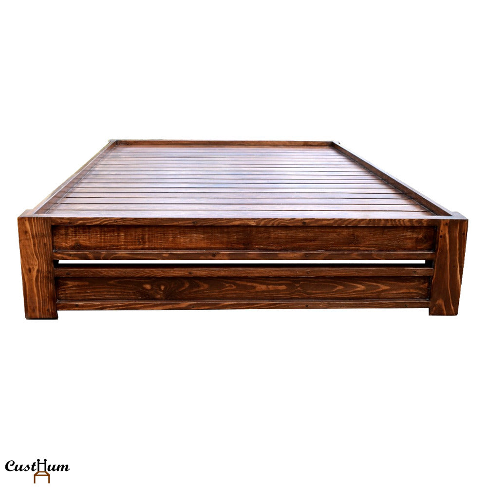 Periwinkle - Simple Solid Wood Cot - CustHum