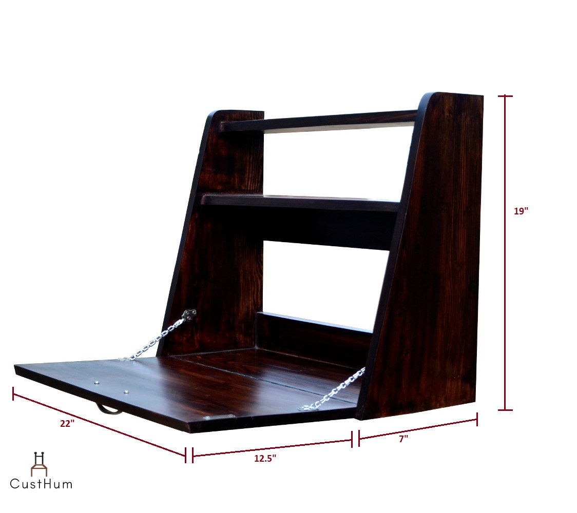 CustHum-Regal-wall mounted executive murphy table-dimensions