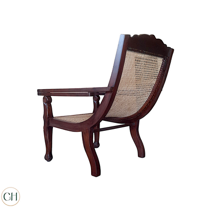 Raj - Teakwood Planters Chair with Extendable Arms - CustHum