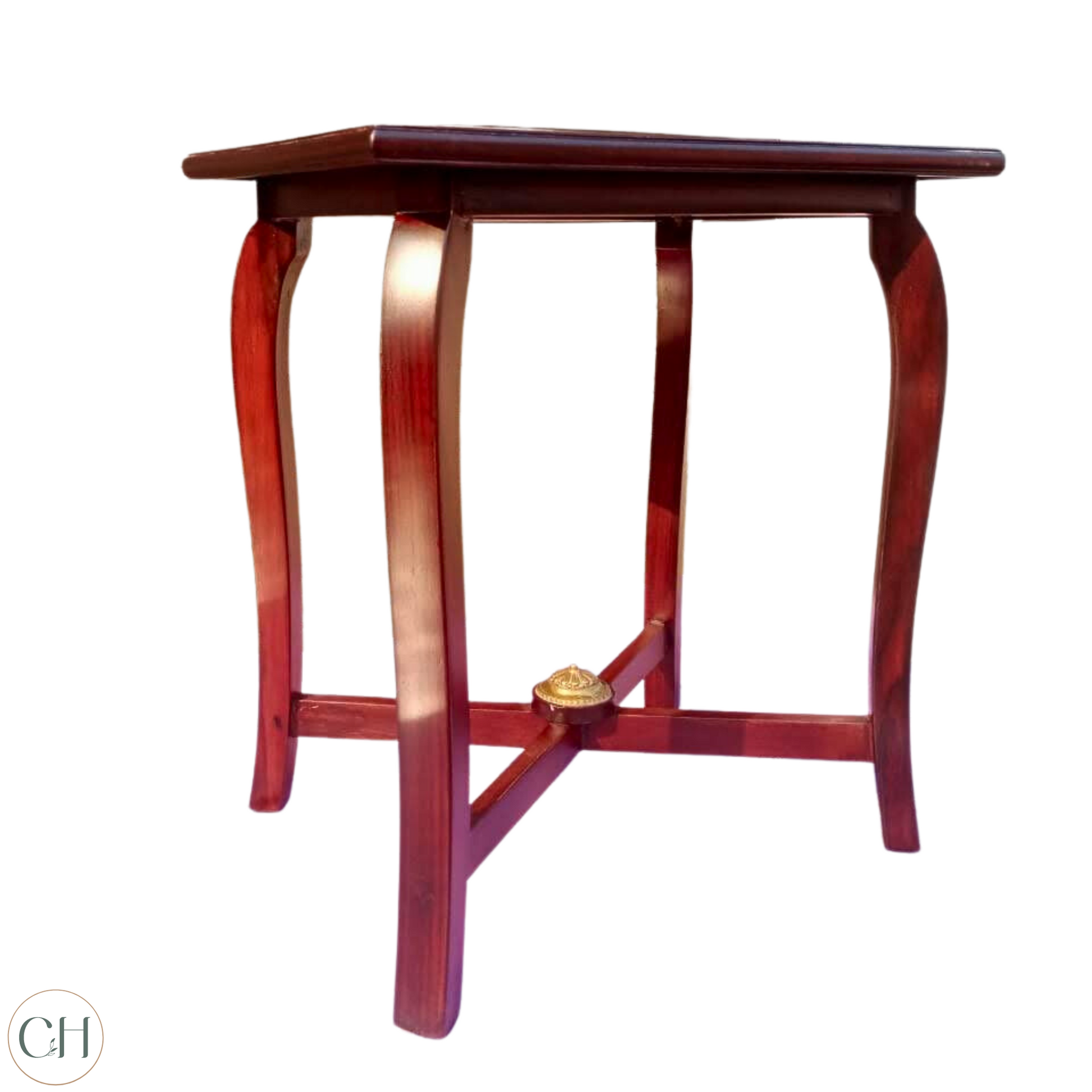 Rosa - Accent Table with Cabriole Legs and Rosewood Finish – CustHum