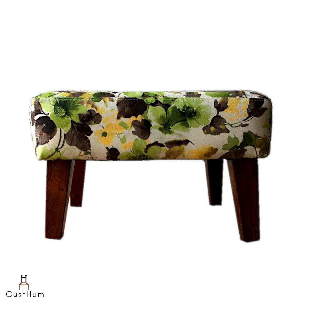 CustHum-Smial-upholstered solid wood ottoman-01