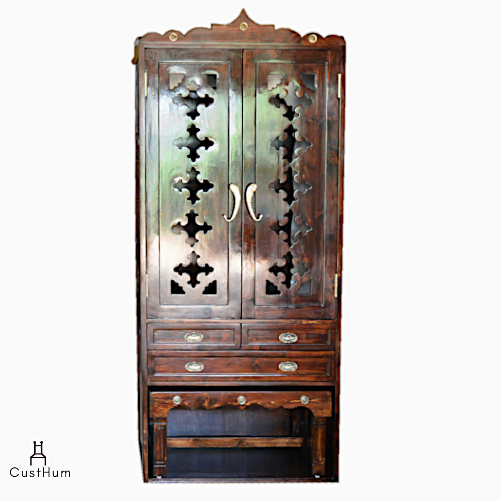CustHum-Stuti-large puja cabinet with stowable bench-03