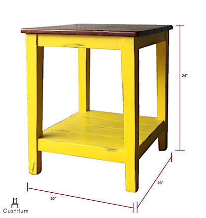 CustHum-Vasanth-solid wood side table-dimensions