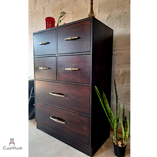 Vismay - Solid Wood Chest of Drawers - CustHum